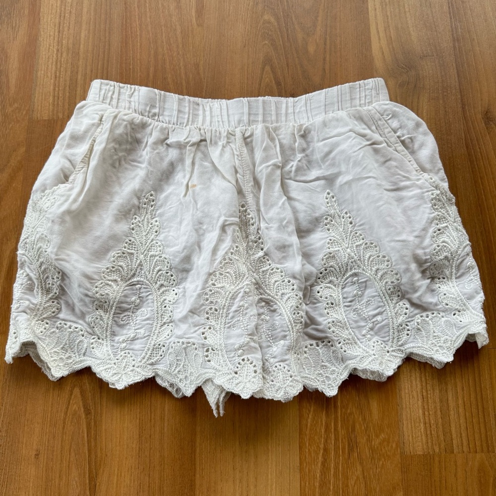 Zara, extra small, white skirt with stretchy waist